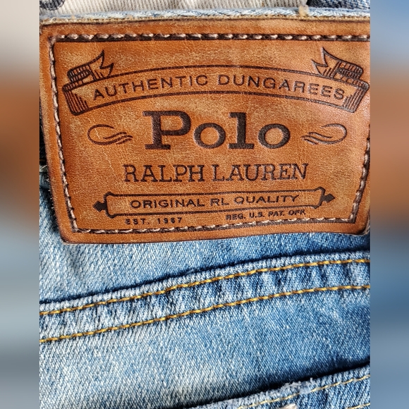 Polo by Ralph Lauren Distressed Blue Jeans - Picture 2 of 9